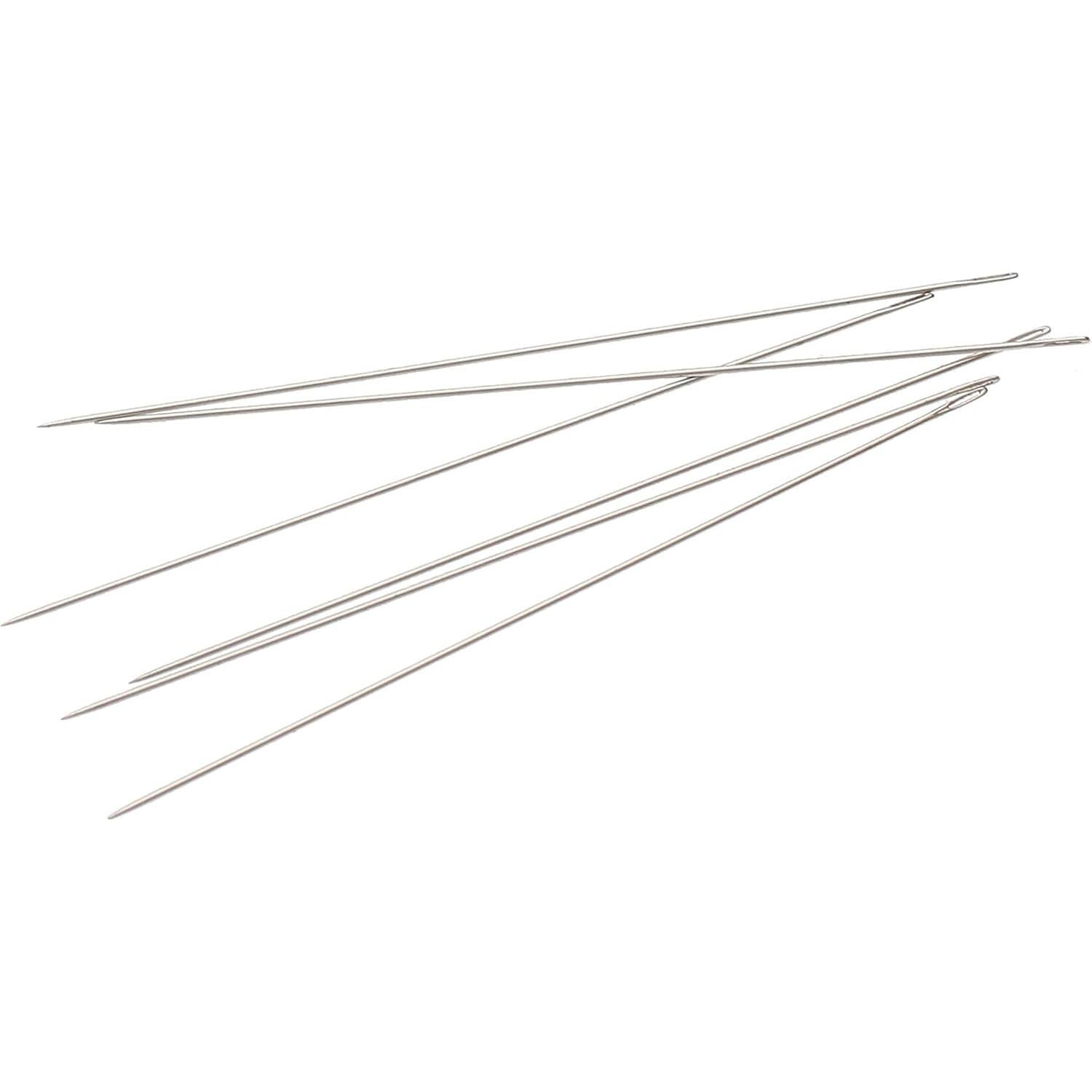 Agujas de Perlas Pony #11 - Acero - Paquete de 6 - 5.08 cm