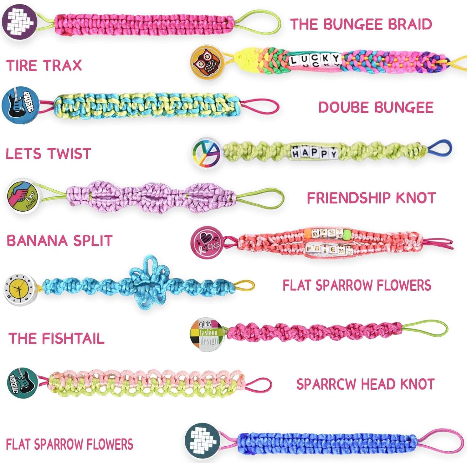 Kit de Pulseras de Amistad Cangroo con Telar Rosa para Niños