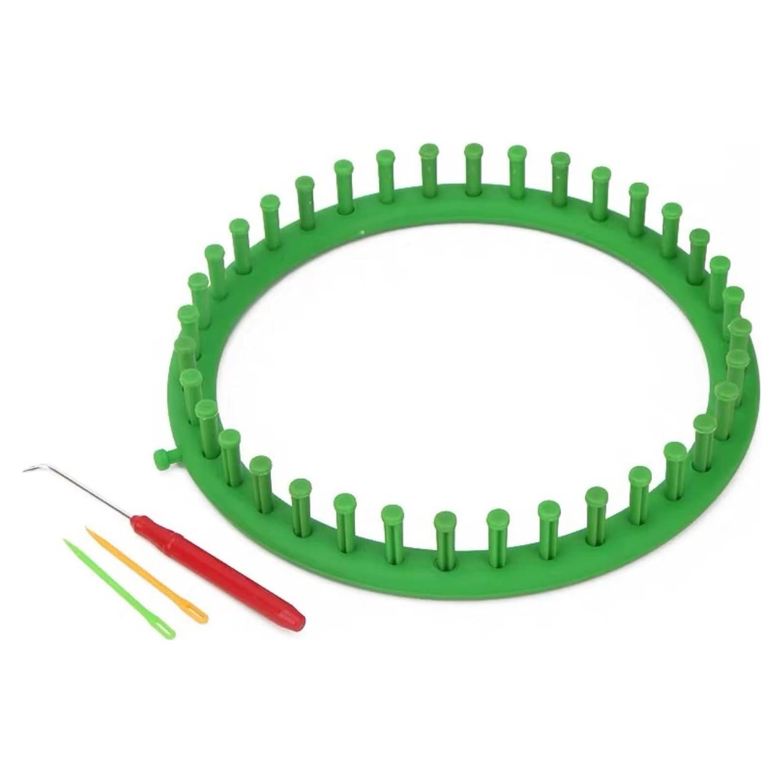 Juego de Telar Redondo Katech 24 cm Verde para Tejer DIY