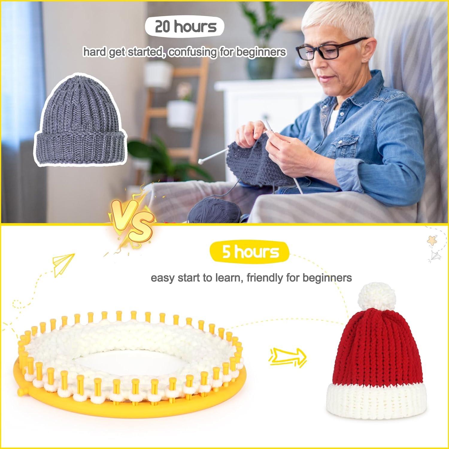 Juego de Telar Redondo Katech 24 cm Verde para Tejer DIY