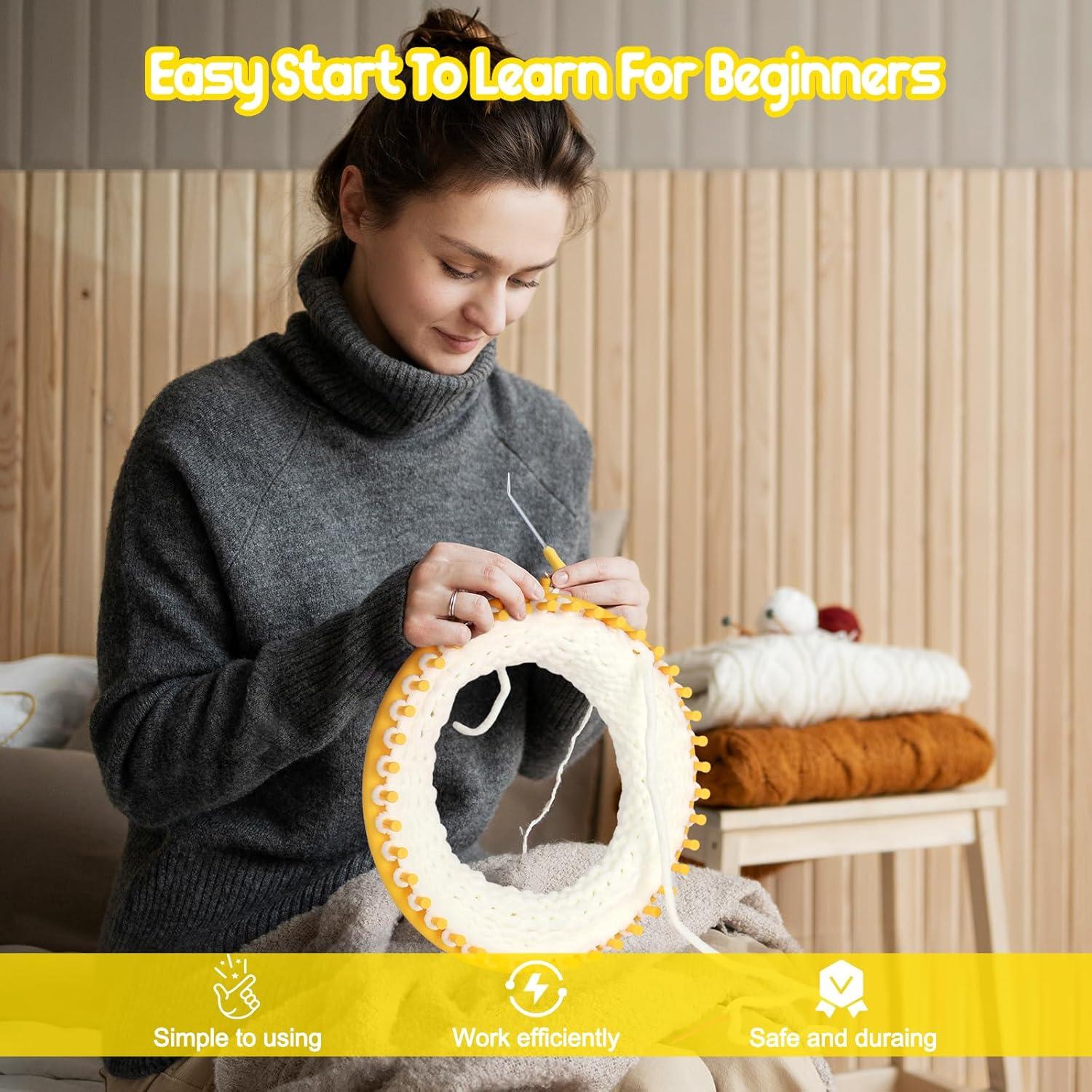 Juego de Telar Redondo Katech 24 cm Verde para Tejer DIY