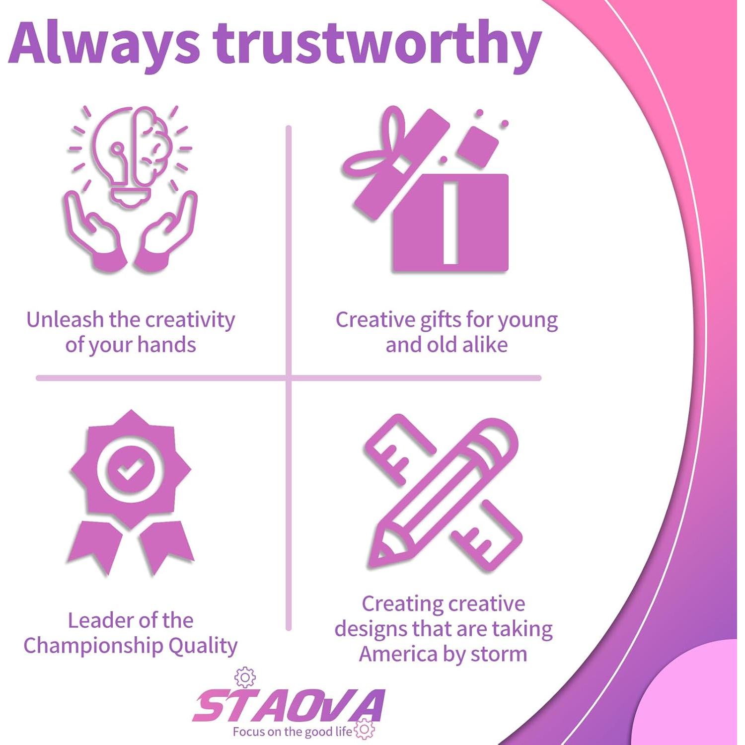 Kit de Tejer con Bandas de Goma STAOVA, 1200 Lazos Coloridos