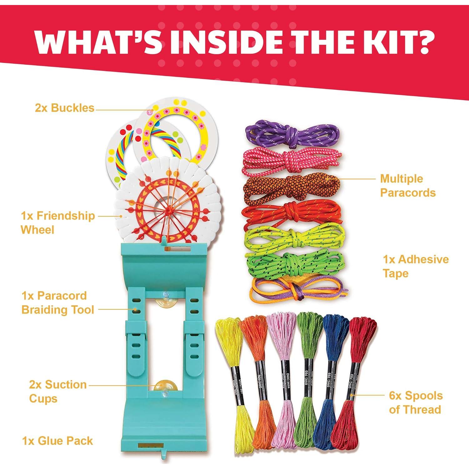 Kit de Pulseras de Amistad KidzMaker - Manualidades DIY para Niños