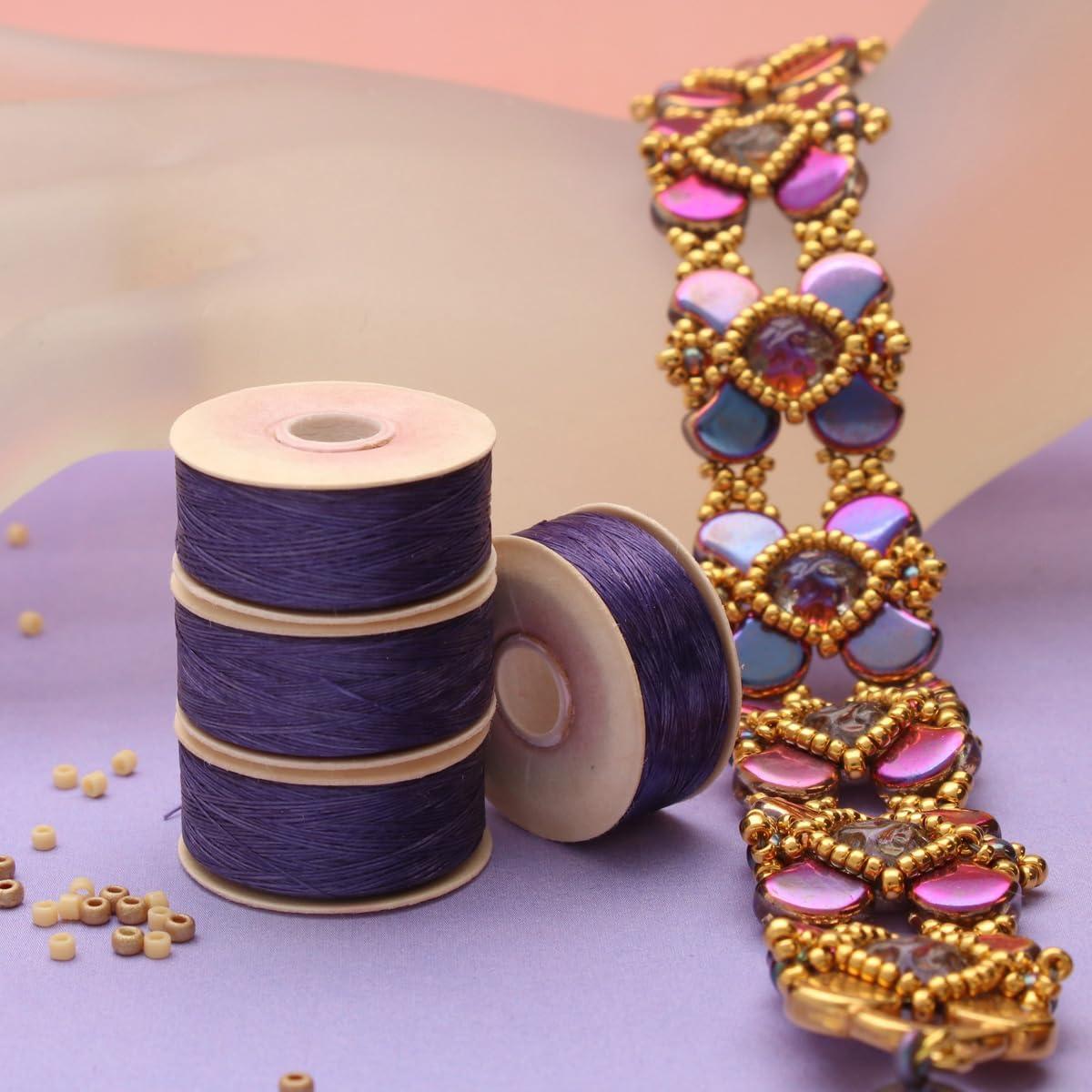 Hilo Nymo The Beadsmith 0.15mm Púrpura Oscuro 105m Nylon