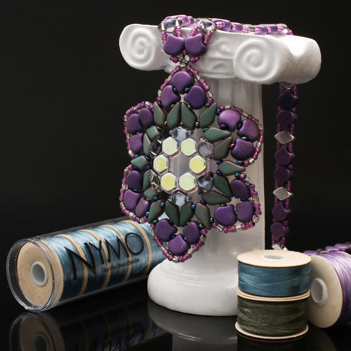 Hilo Nymo The Beadsmith 0.15mm Púrpura Oscuro 105m Nylon