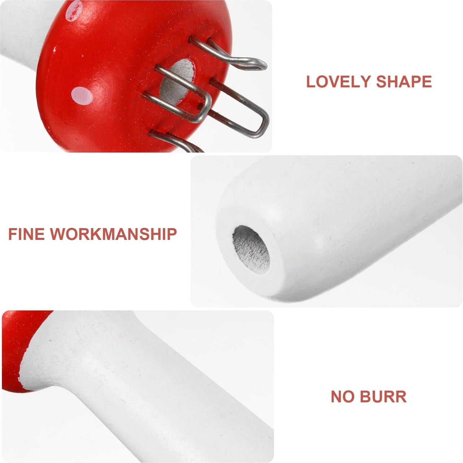 Tricotador Francés de Madera MILISTEN 10.5x4cm para Tejer