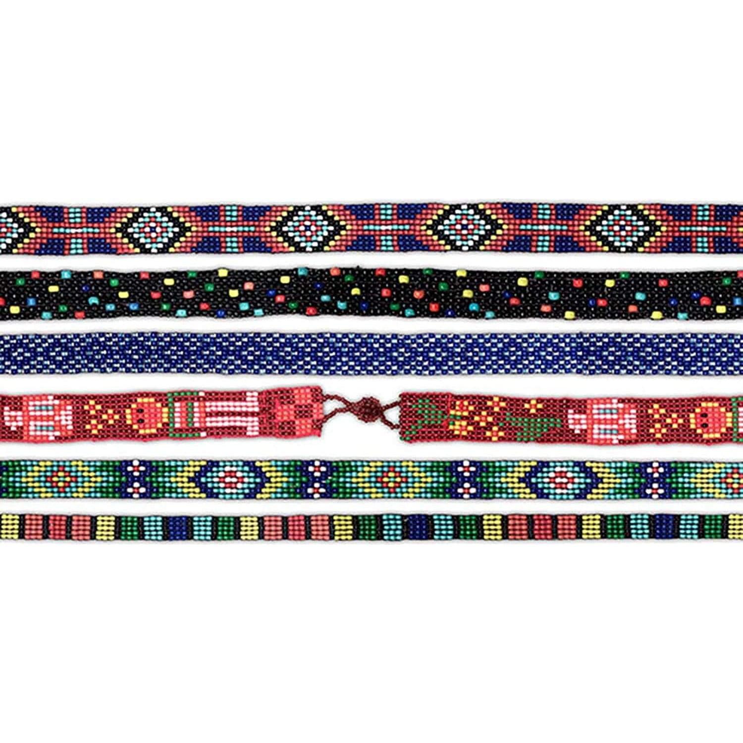 Kit de telar de cuentas Cousin DIY con aguja y hilo, Negro