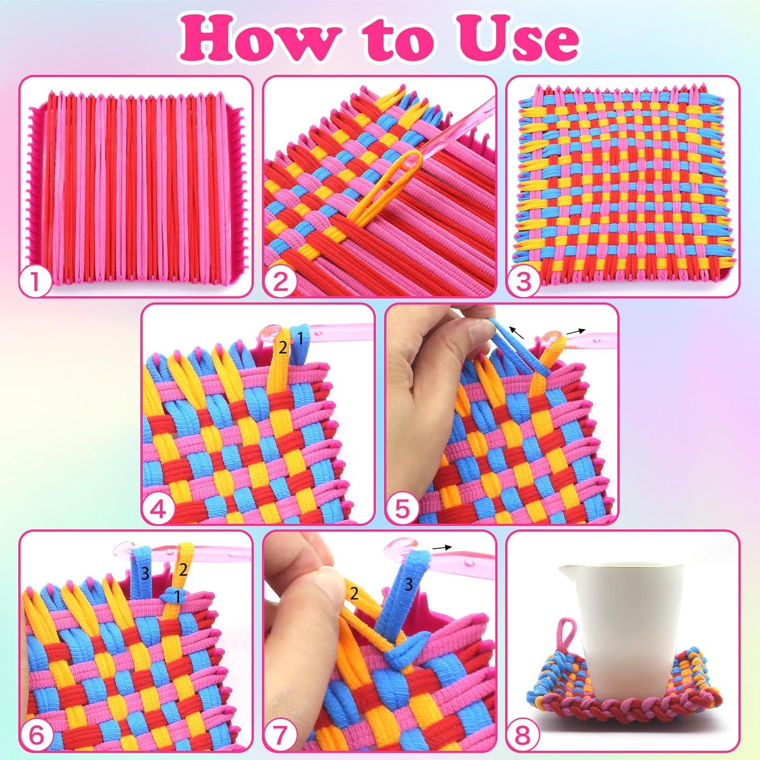 Kit de Telar de Tejer SAYHALO para Potholder 339 Bucles