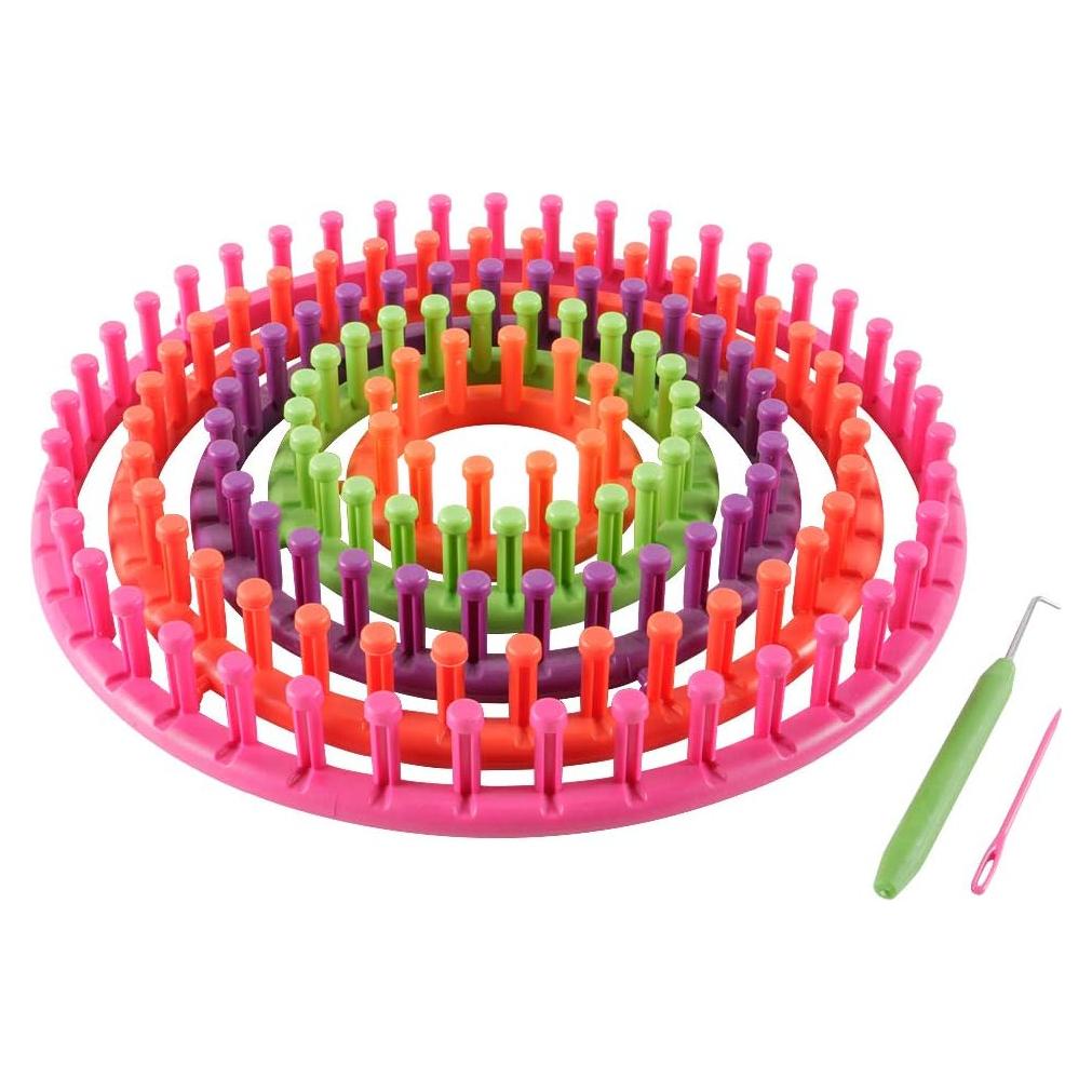 Conjunto de Telar Redondo Novelinks - 5 Piezas de Plástico