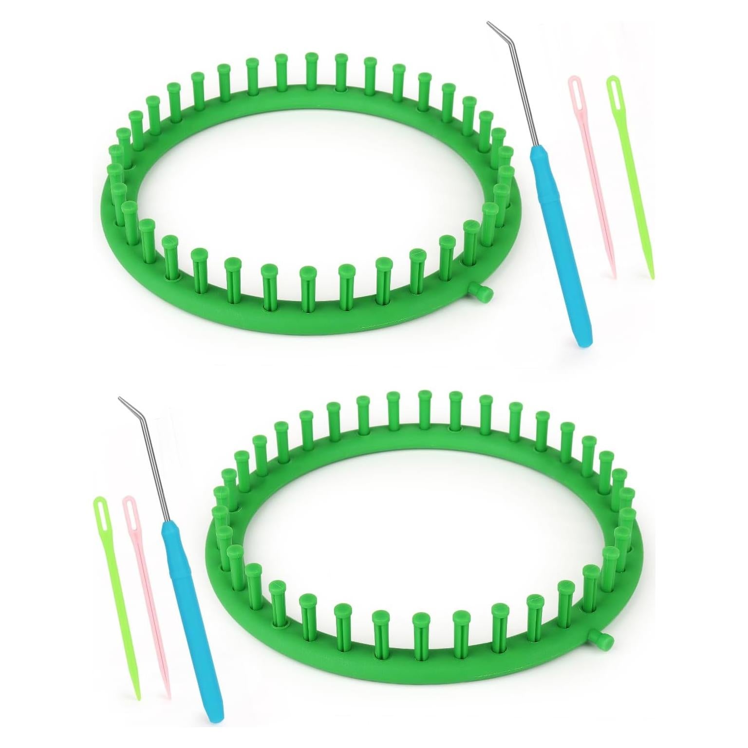 Conjunto de Telar Redondo Aeelike 2 Pcs 24 cm para Tejer