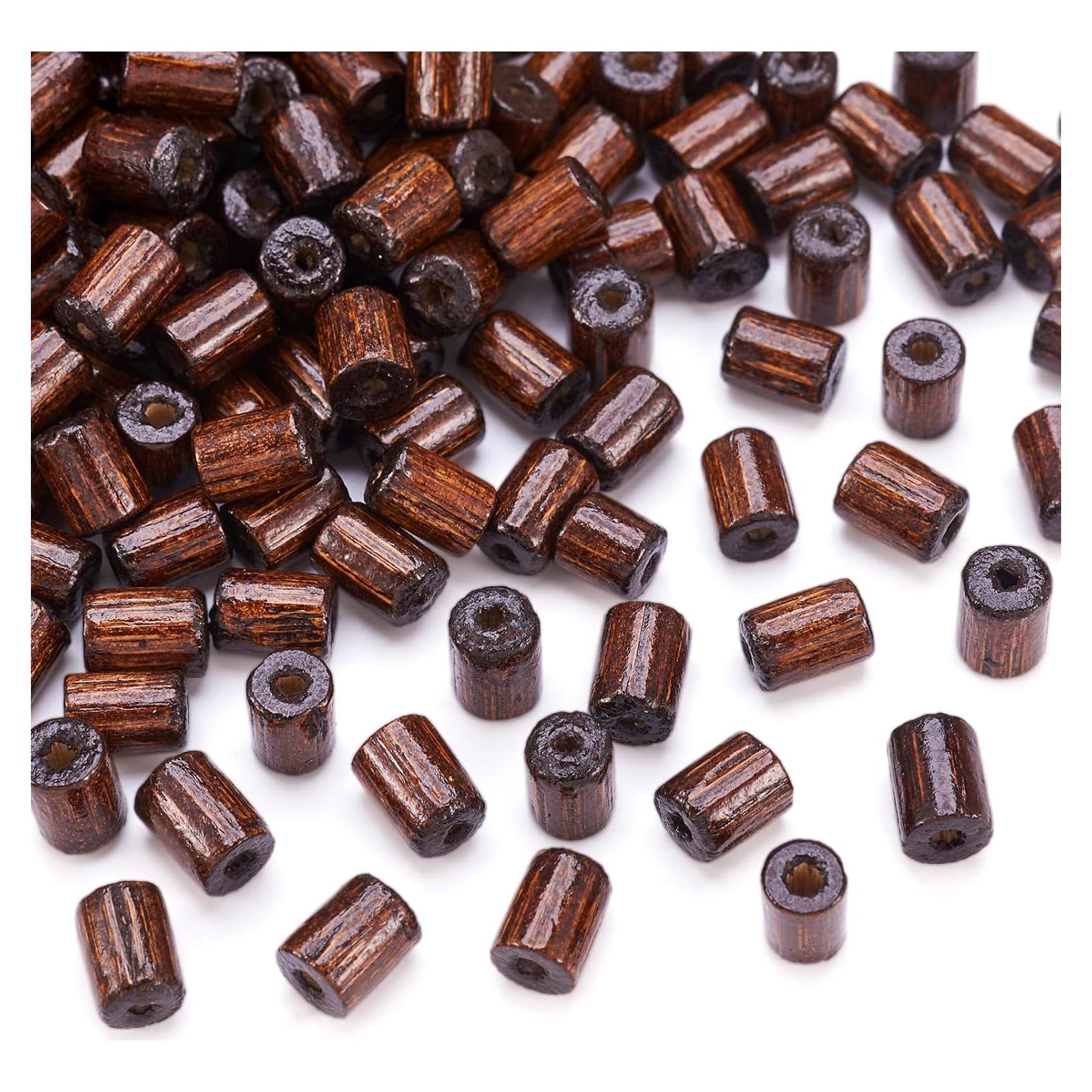 Perlas de Madera Natural Cheriswelry 200pcs 8x5mm Coco