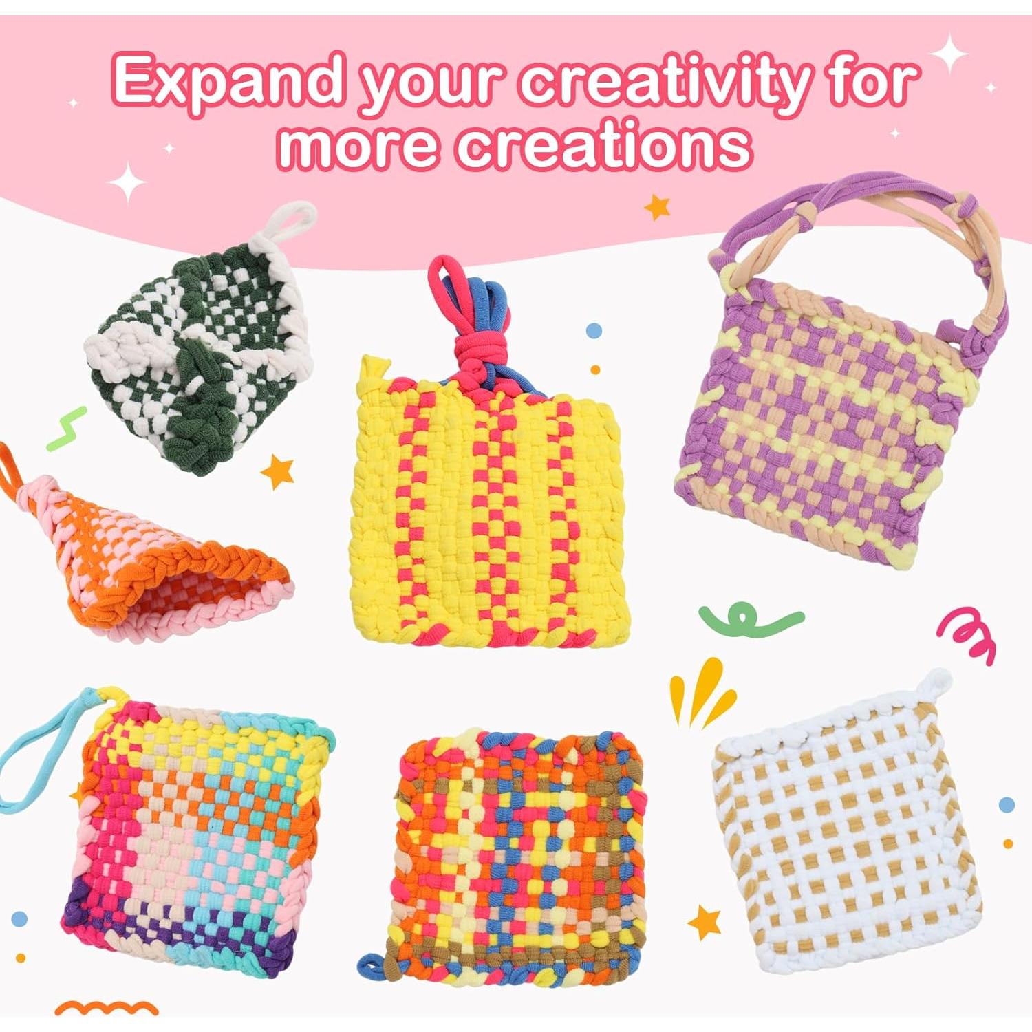 600 Anillos de Telar Rojos DNPHRPY 7" Manualidades DIY