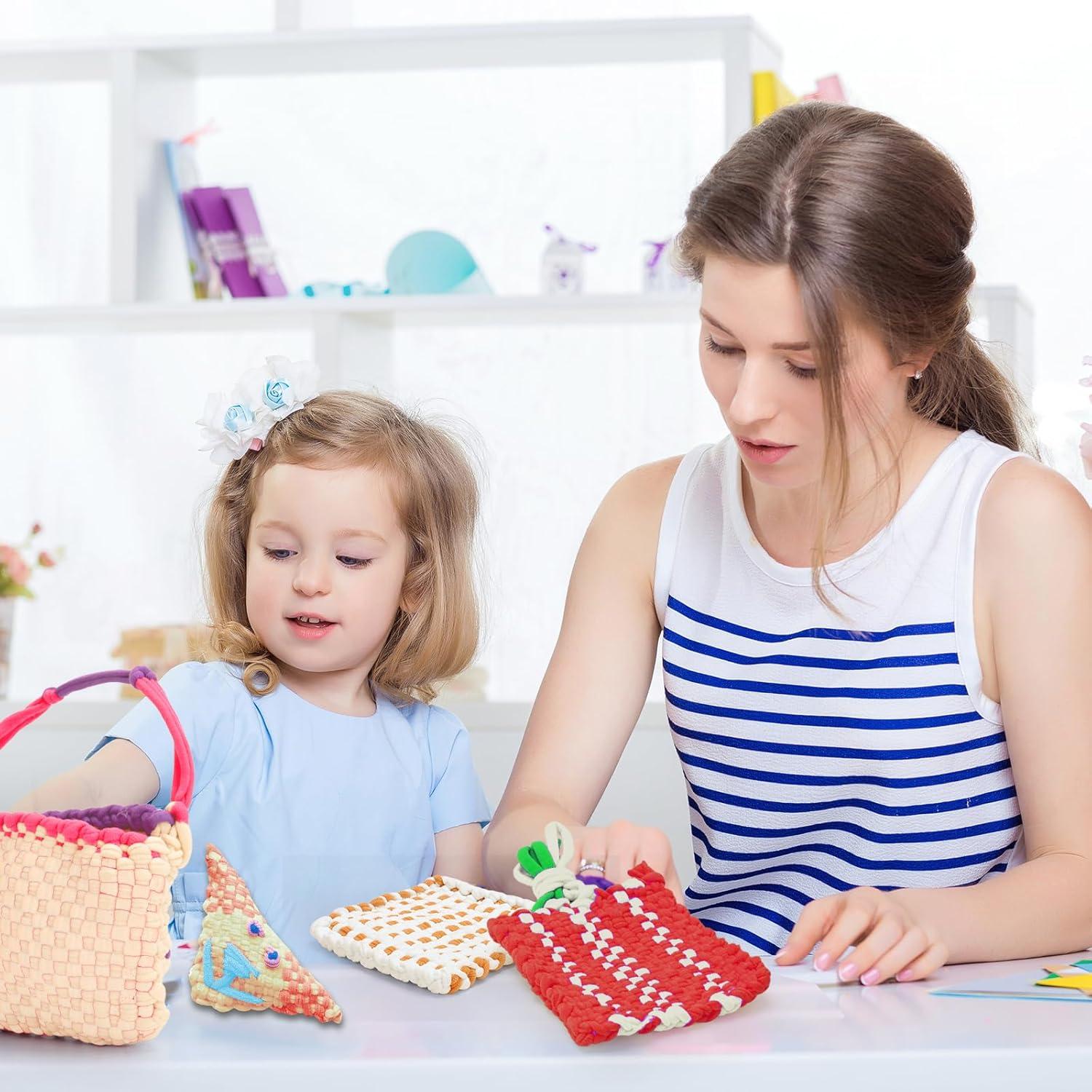 600 Anillos de Telar Rojos DNPHRPY 7" Manualidades DIY