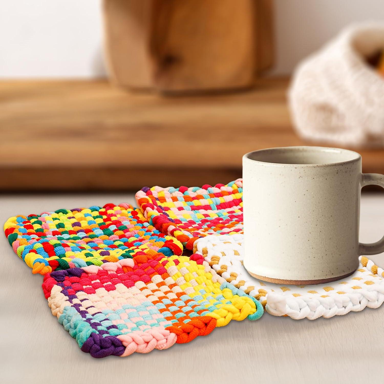 600 Anillos de Telar Rojos DNPHRPY 7" Manualidades DIY