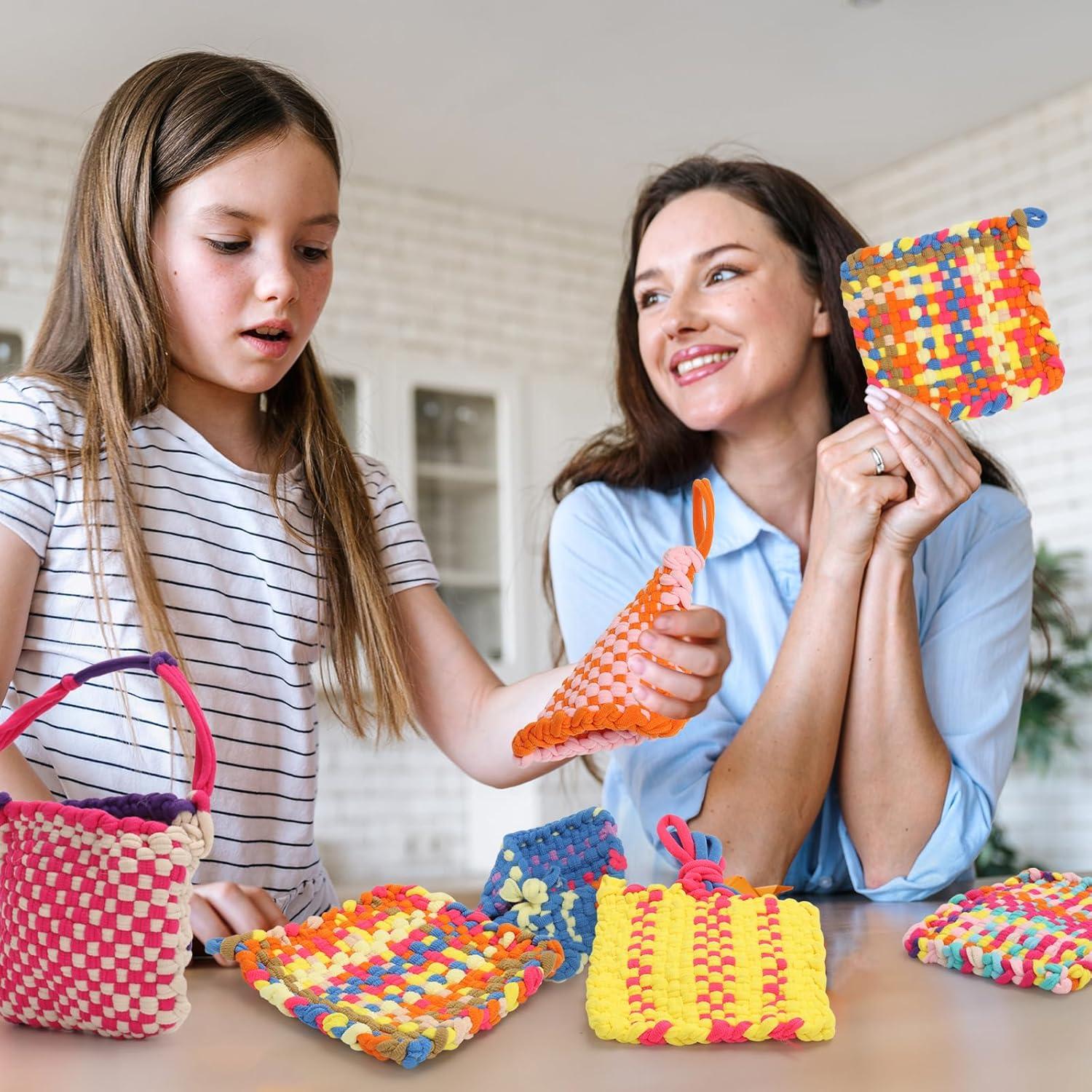 600 Anillos de Telar Rojos DNPHRPY 7" Manualidades DIY