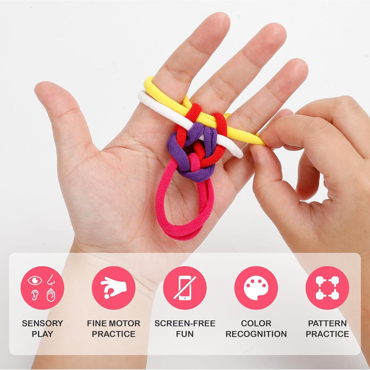 600 Anillos de Telar Rojos DNPHRPY 7" Manualidades DIY