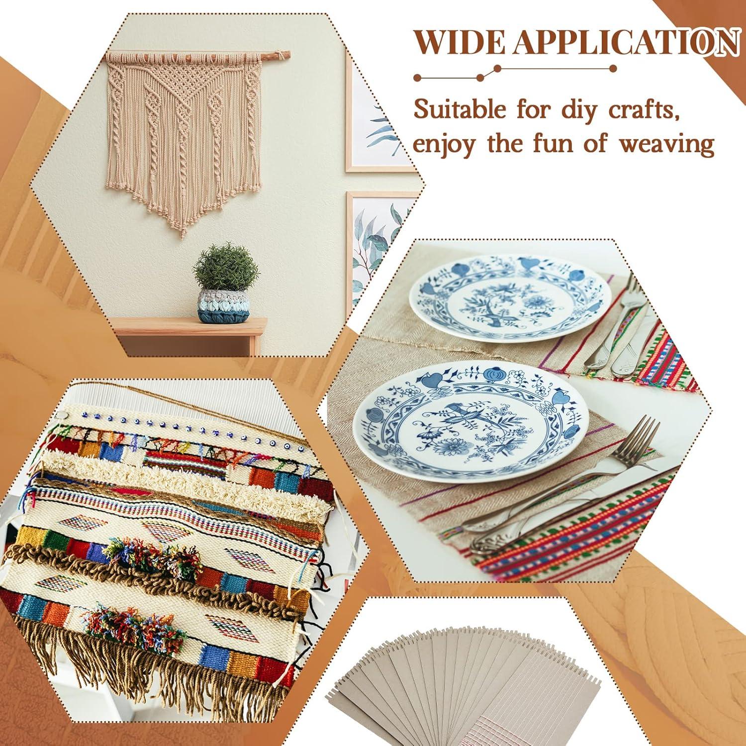 Telar de Tejido de Cartón Henoyso 48 Piezas 16.5x33cm