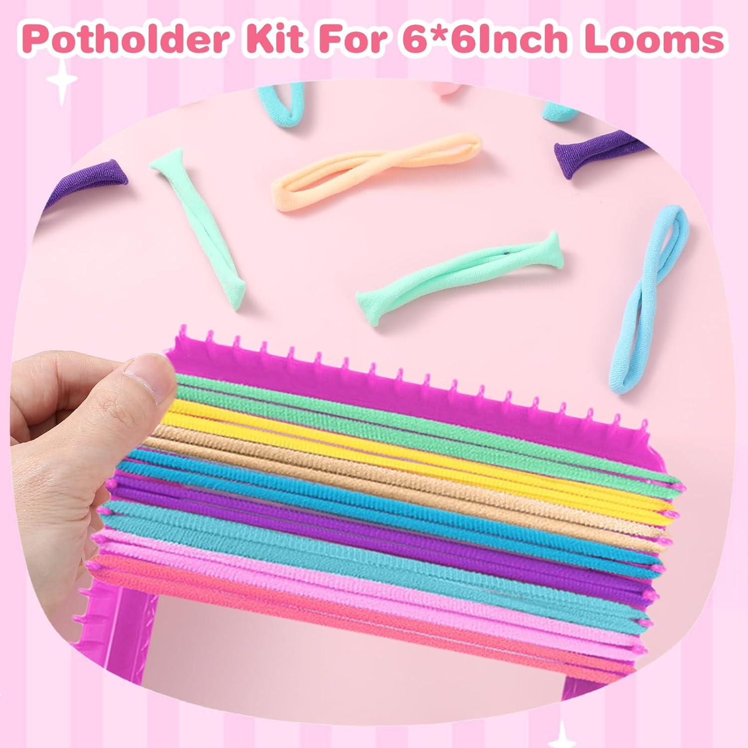 Kit de Laços de Tear Pastel 800pcs - Artesanato DIY Mekueeex