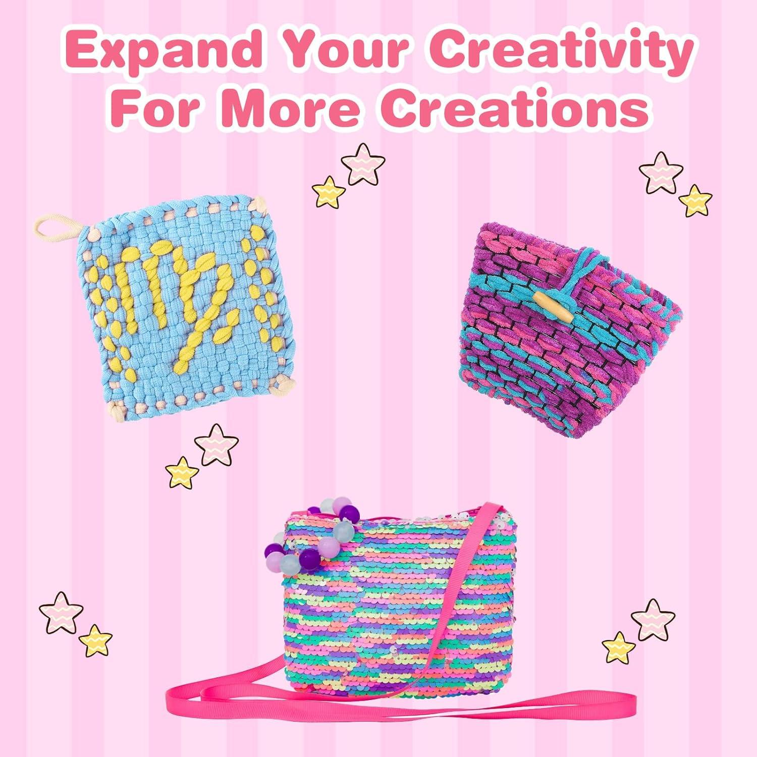 Kit de Laços de Tear Pastel 800pcs - Artesanato DIY Mekueeex