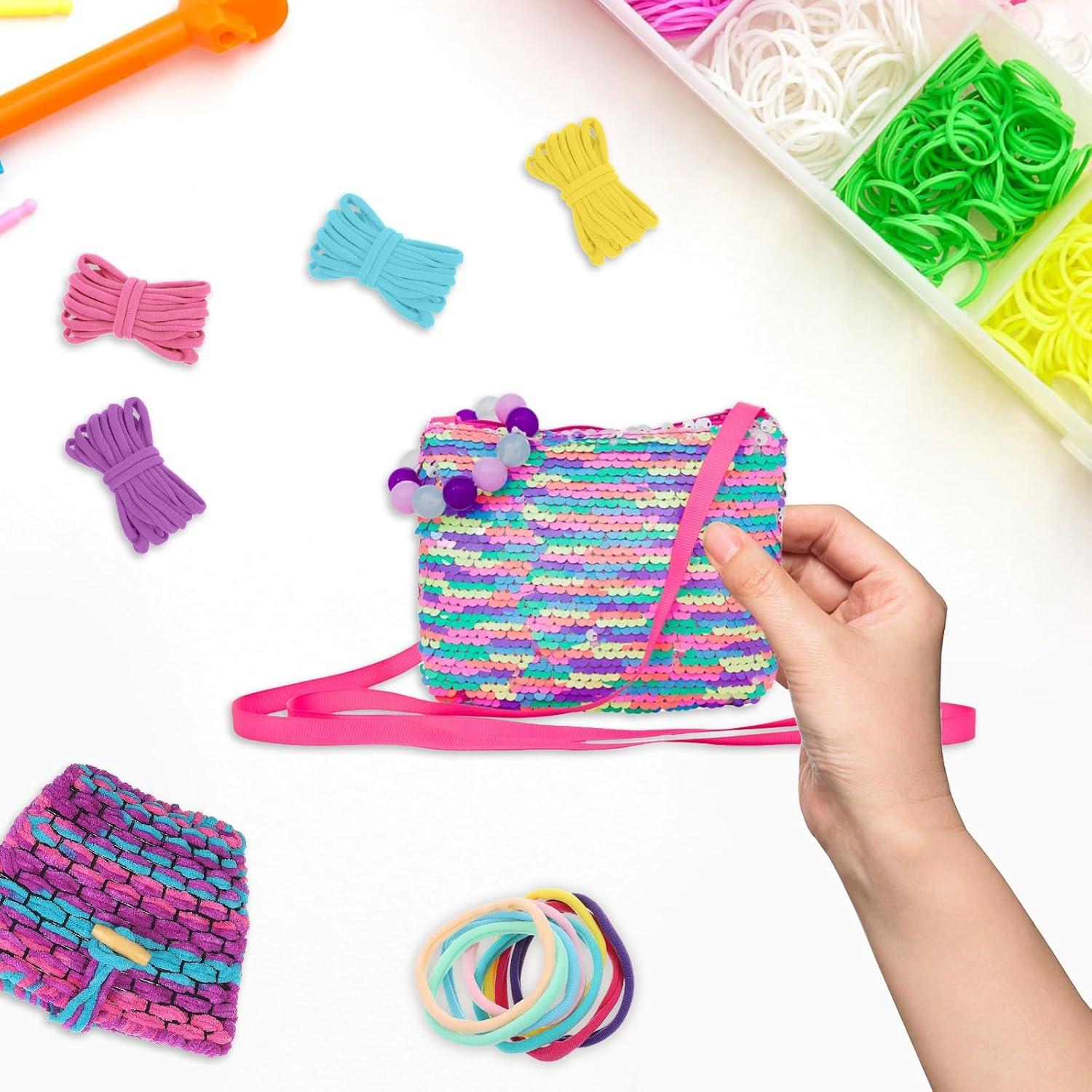 Kit de Laços de Tear Pastel 800pcs - Artesanato DIY Mekueeex