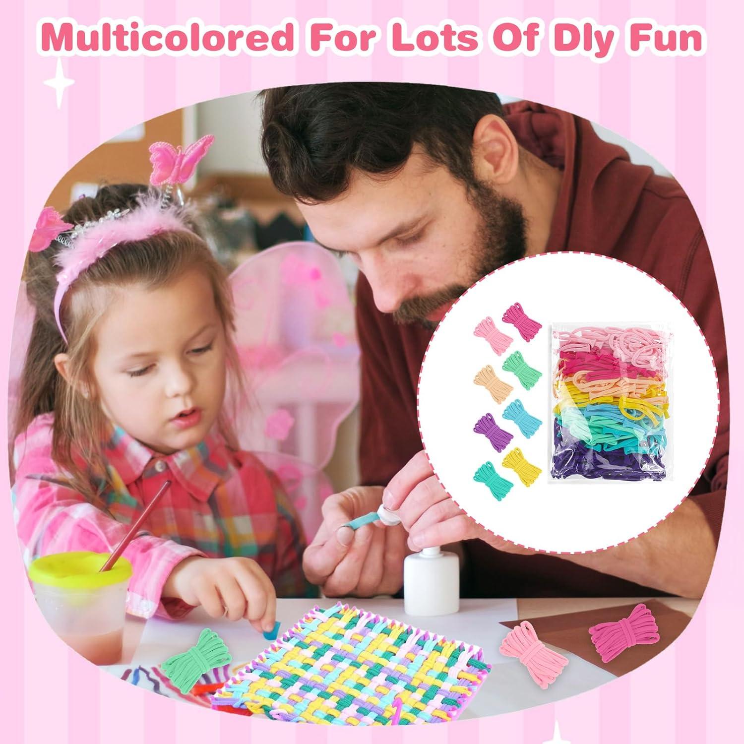 Kit de Laços de Tear Pastel 800pcs - Artesanato DIY Mekueeex