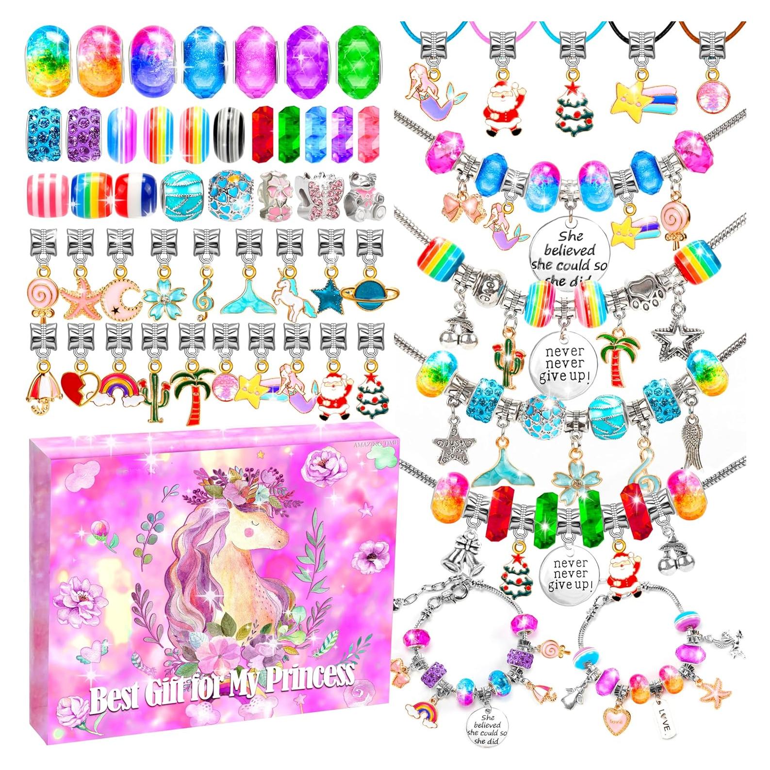 Kit de Creación de Pulseras con Encantos Amazing Time 130 Pzs