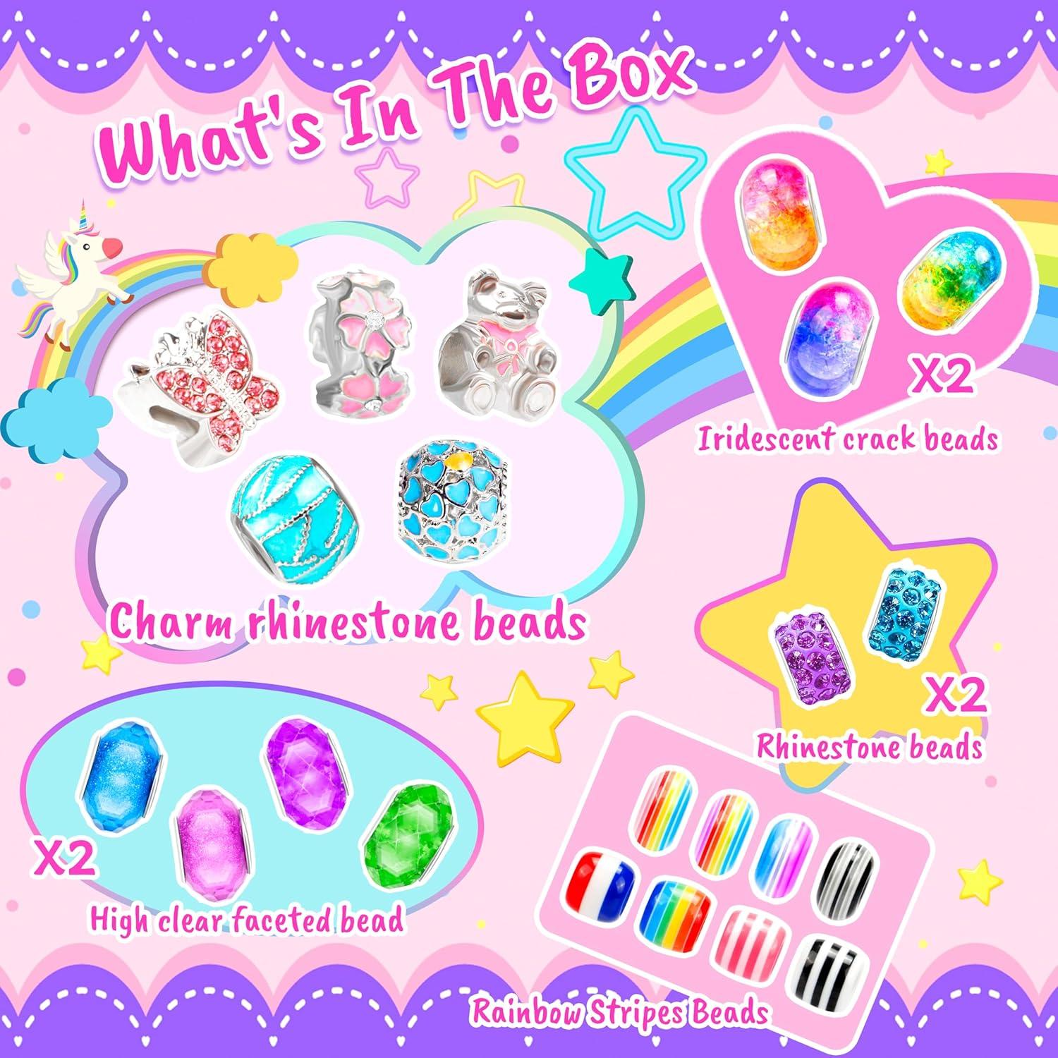 Kit de Creación de Pulseras con Encantos Amazing Time 130 Pzs