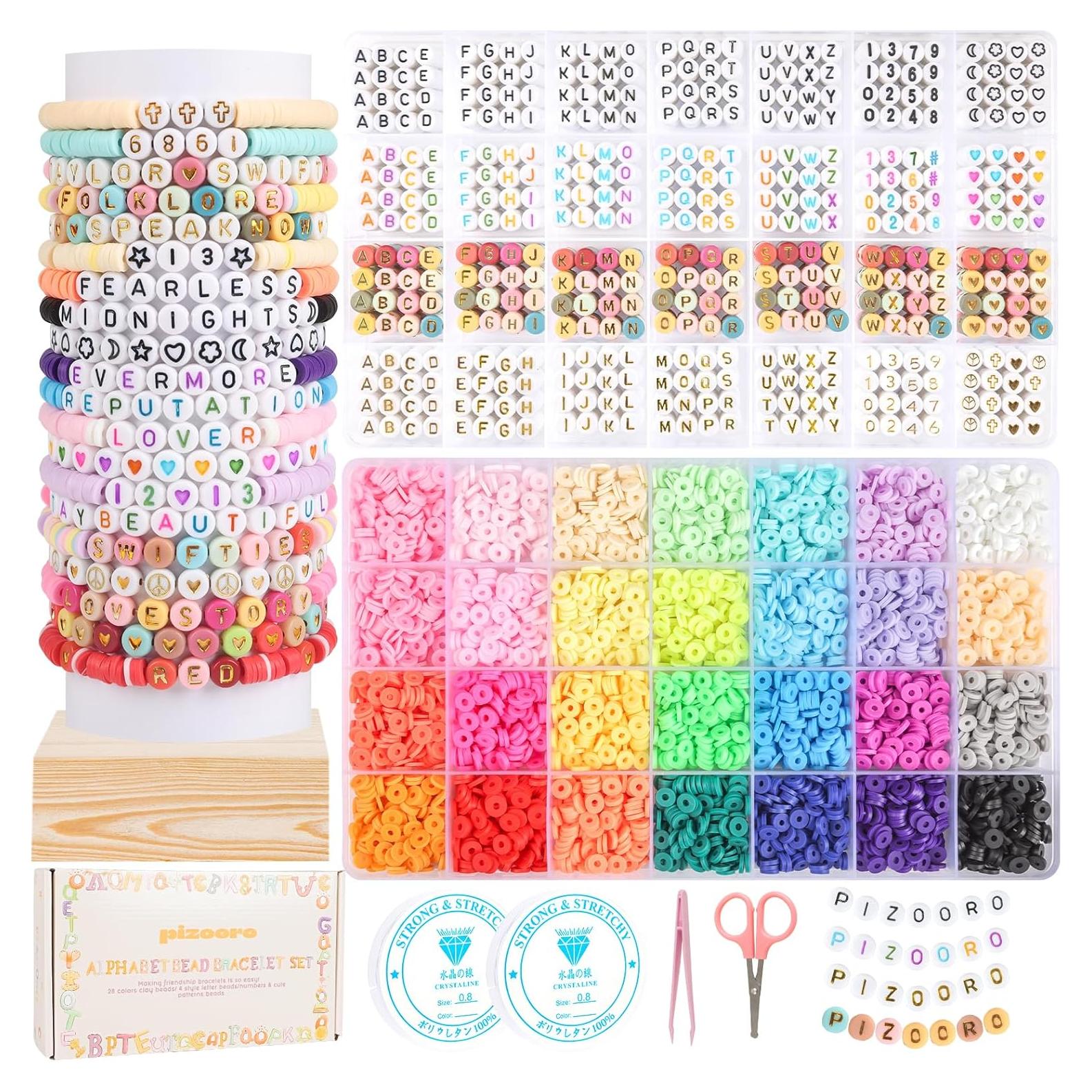 Kit de Pulseras de Amistad Pizooro 7000 Piezas Arcoíris