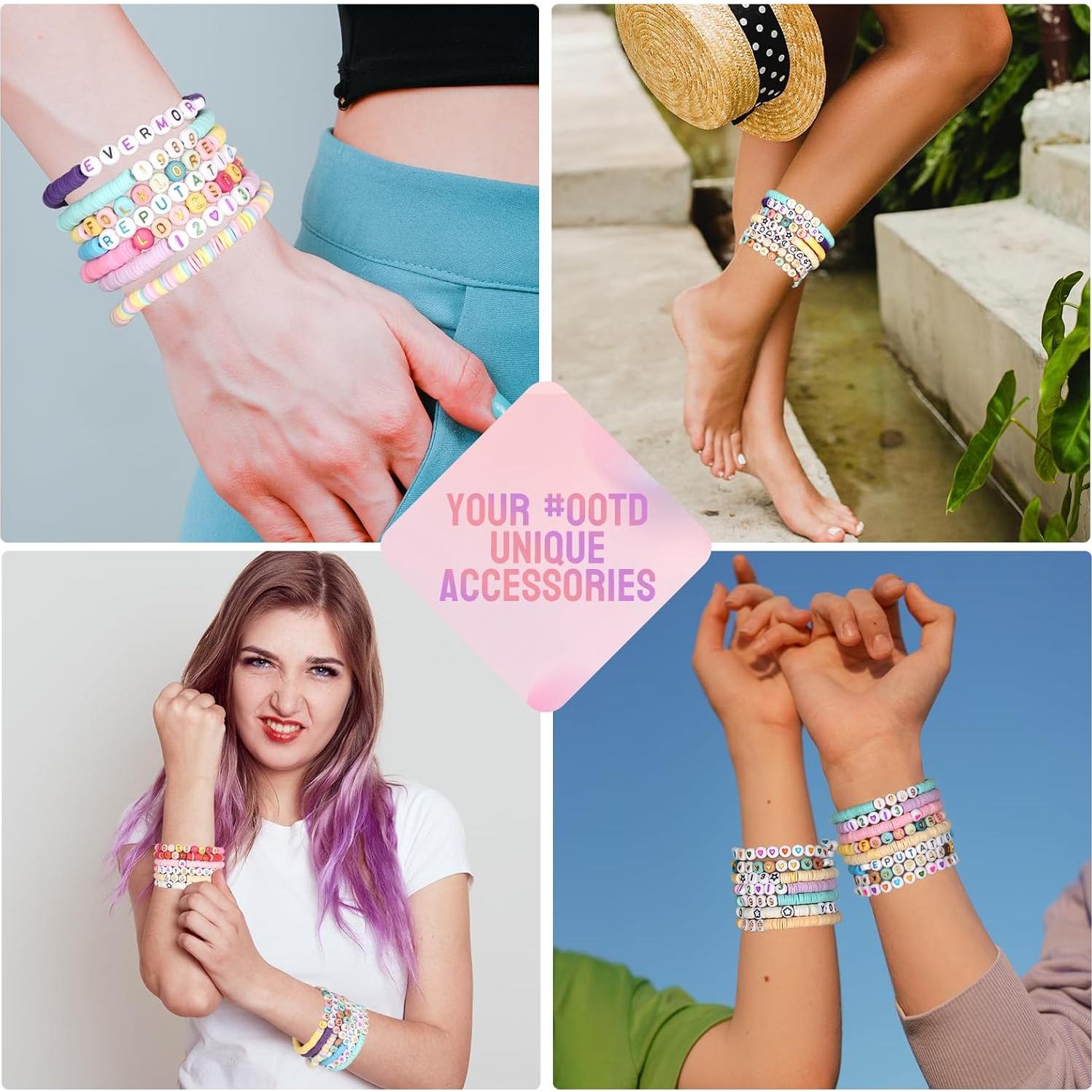 Kit de Pulseras de Amistad Pizooro 7000 Piezas Arcoíris