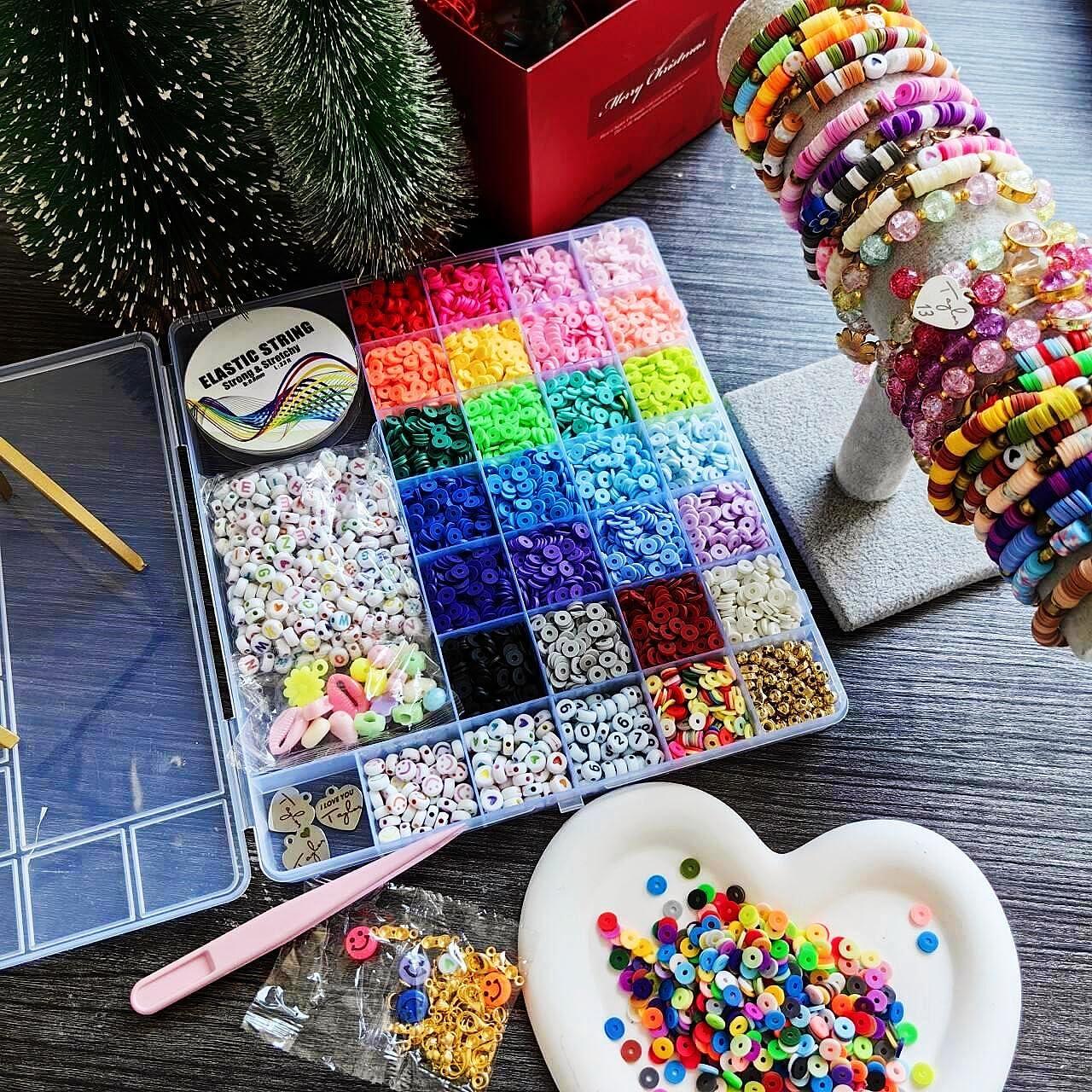 Kit de Fabricación de Pulseras de Arcilla LIS HEGENSA 6600+PCS