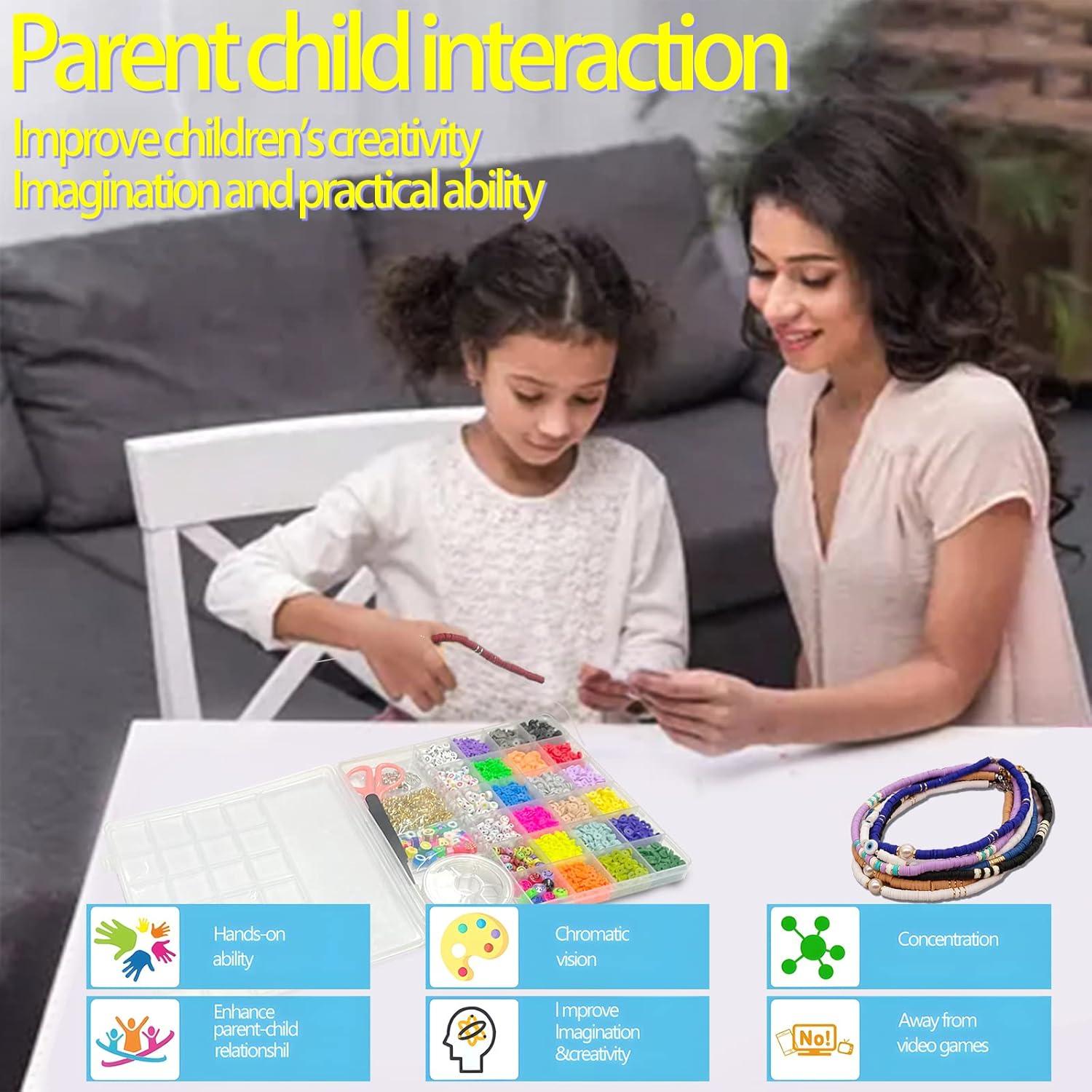 Kit de Fabricación de Pulseras de Arcilla LIS HEGENSA 6600+PCS