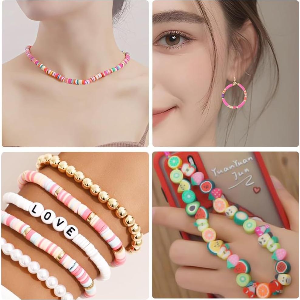 Kit de Fabricación de Pulseras de Arcilla LIS HEGENSA 6600+PCS