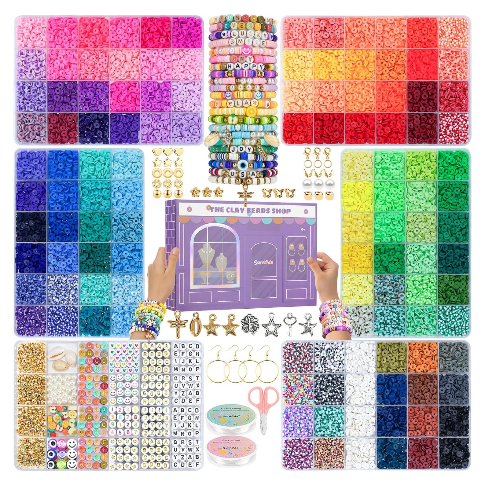 Kit de Pulseras de Arcilla Sunlode 25000 Piezas 120 Colores
