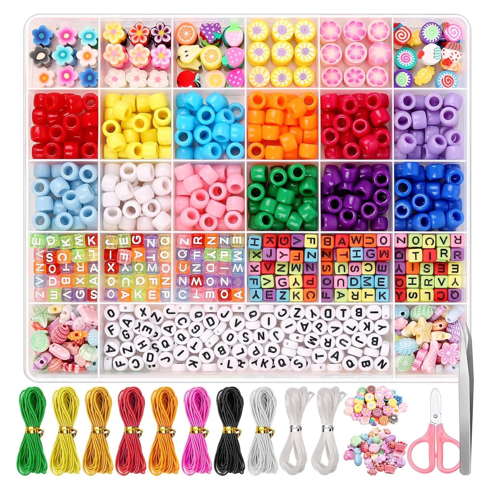 Kit de Fabricación de Pulseras Cridoz con Beads de Colores