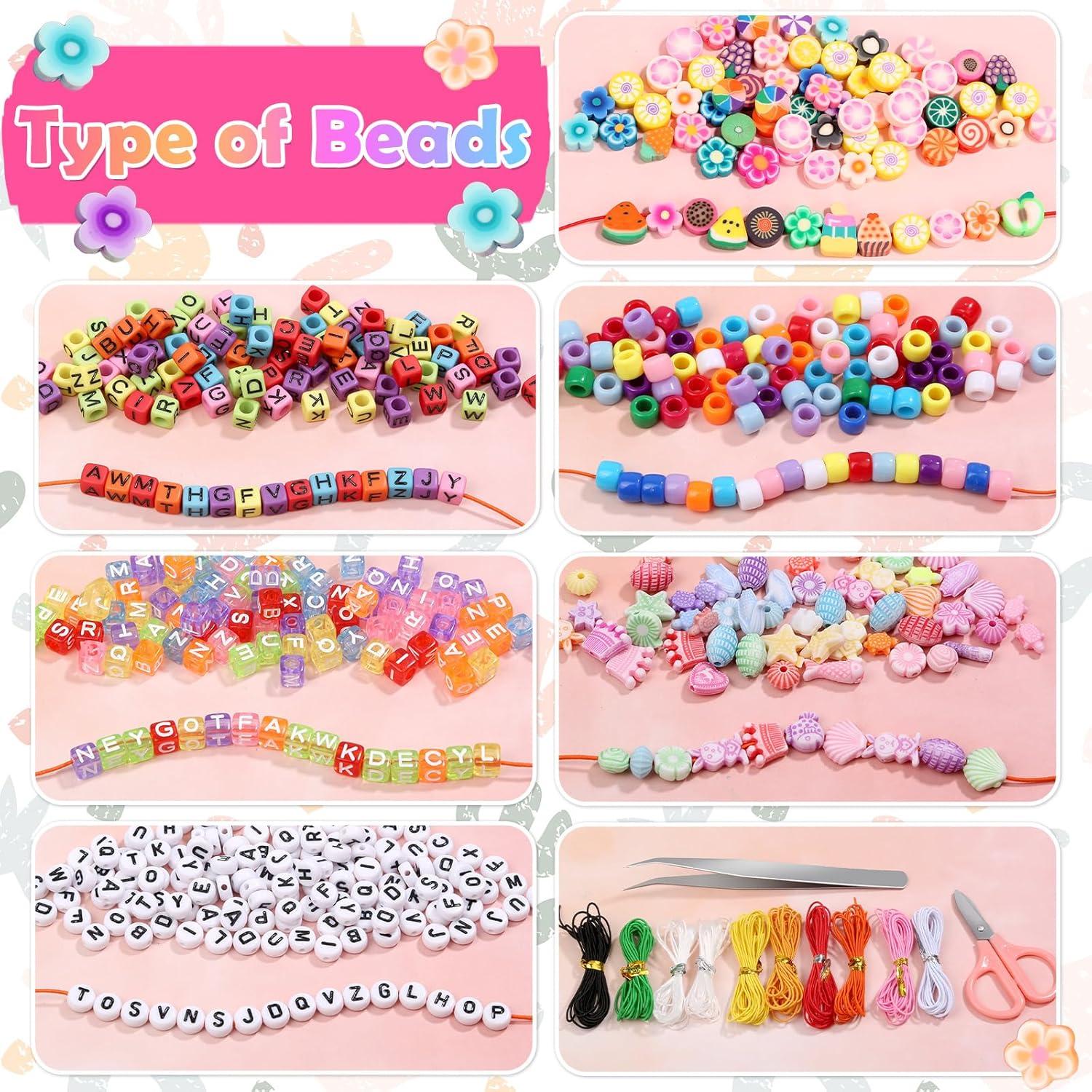 Kit de Fabricación de Pulseras Cridoz con Beads de Colores
