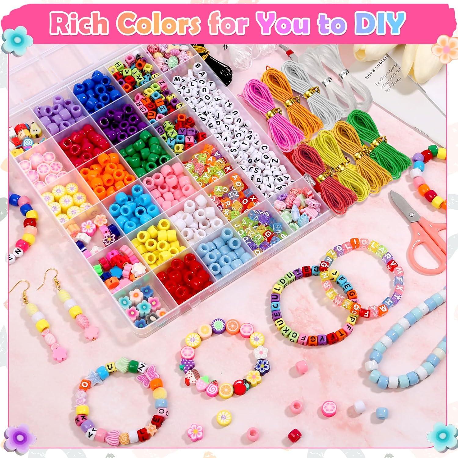 Kit de Fabricación de Pulseras Cridoz con Beads de Colores