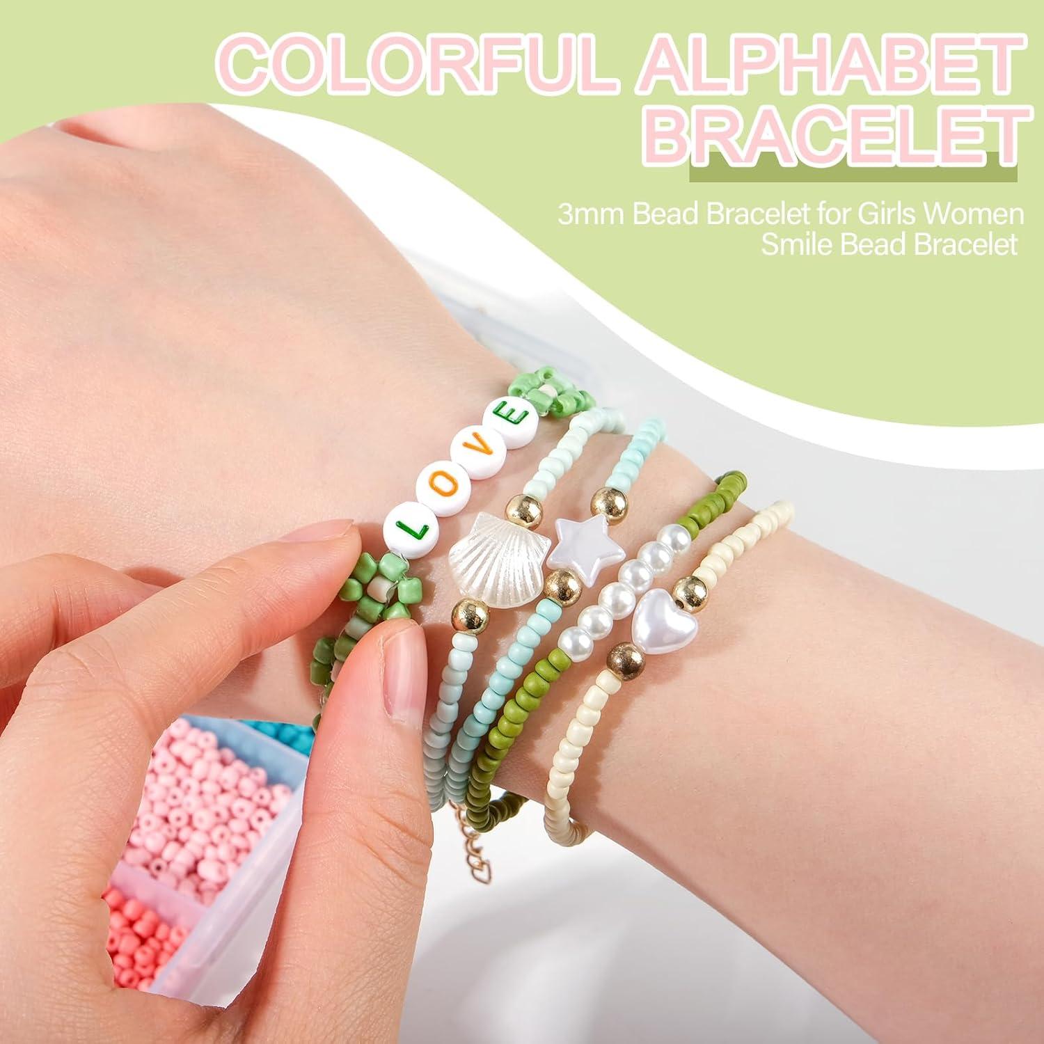 Kit de cuentas de vidrio 3mm TEXGIZRLY 10000 piezas 24 colores