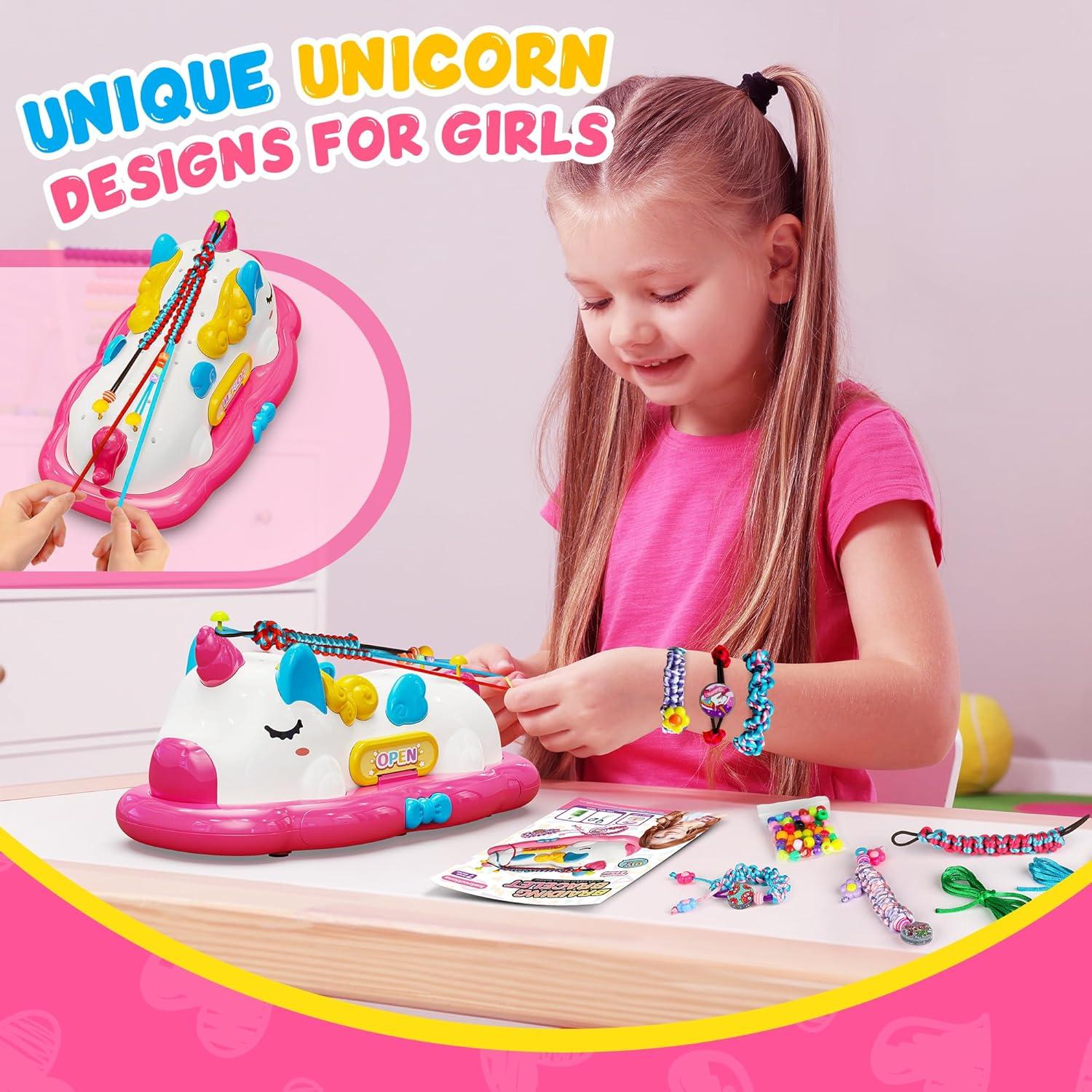 Kit de Pulseras de Amistad Unicornio Flooyes - Manualidades Niñas 4-10 Años