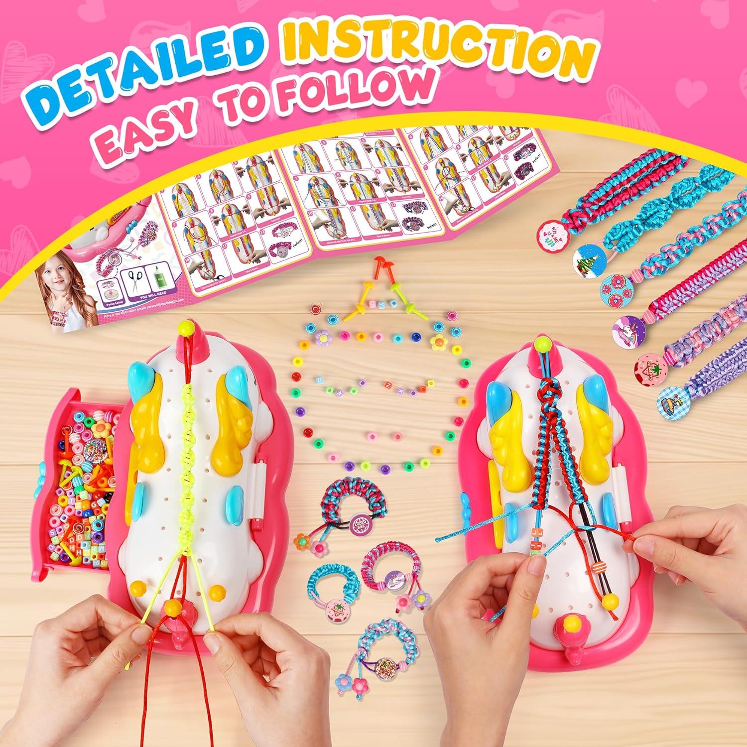 Kit de Pulseras de Amistad Unicornio Flooyes - Manualidades Niñas 4-10 Años