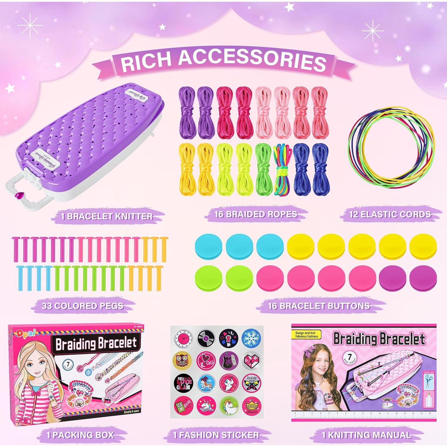 Kit de Pulseras de Amistad Dpai para Niñas - Manualidades DIY