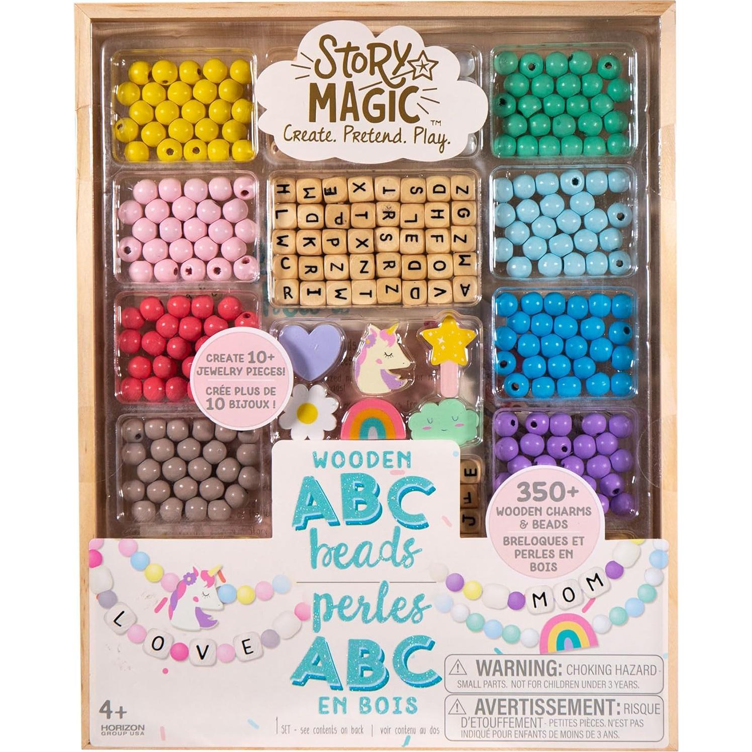 Kit de Joyería de Cuentas de Madera Story Magic - 386 Piezas