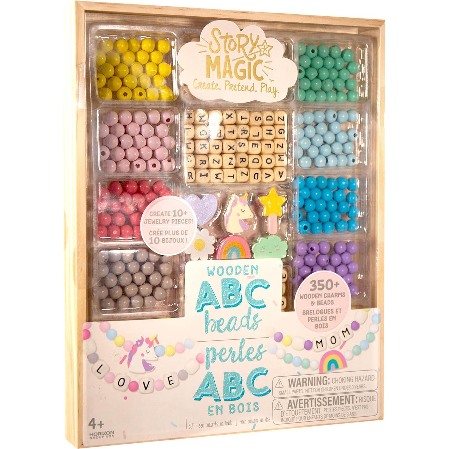 Kit de Joyería de Cuentas de Madera Story Magic - 386 Piezas