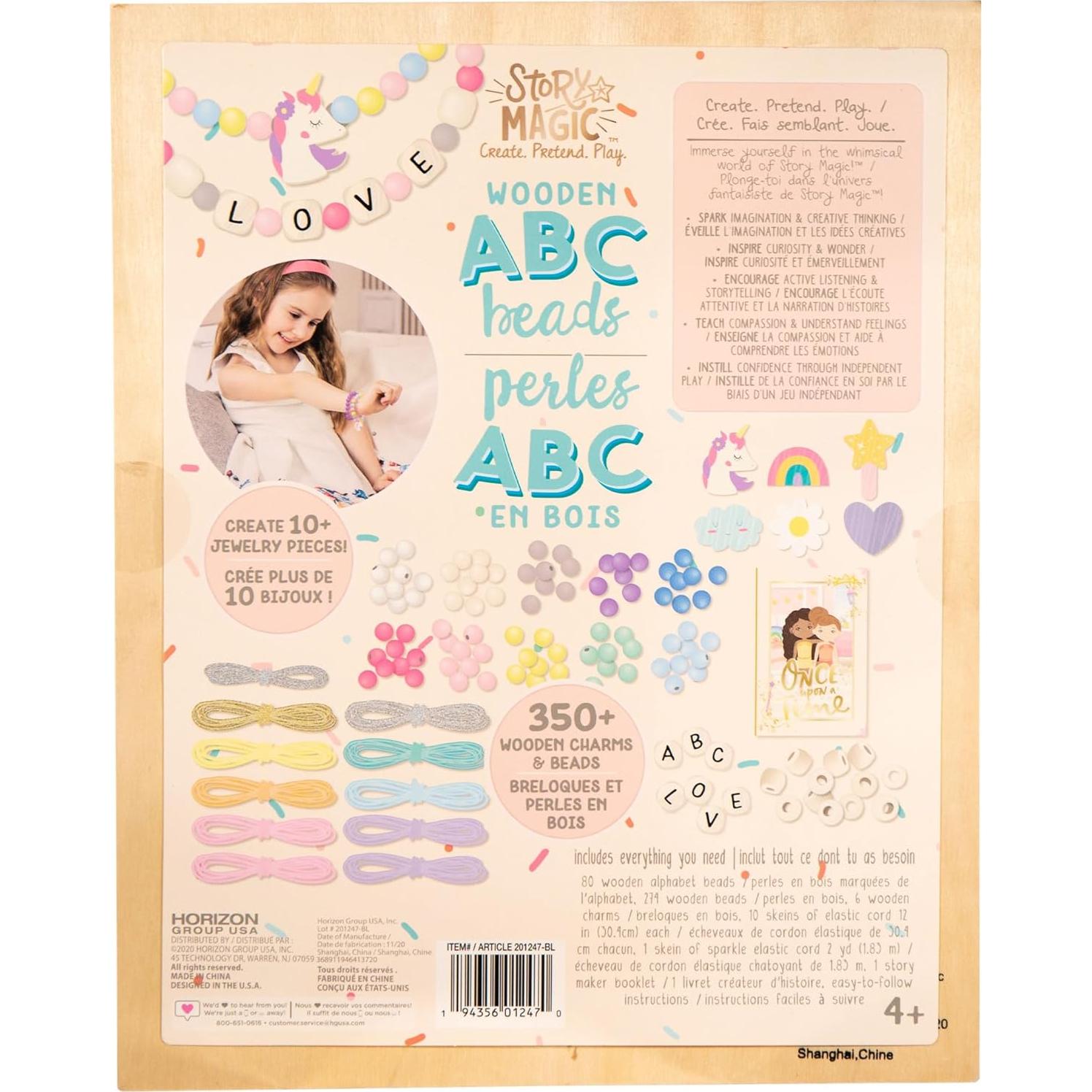 Kit de Joyería de Cuentas de Madera Story Magic - 386 Piezas