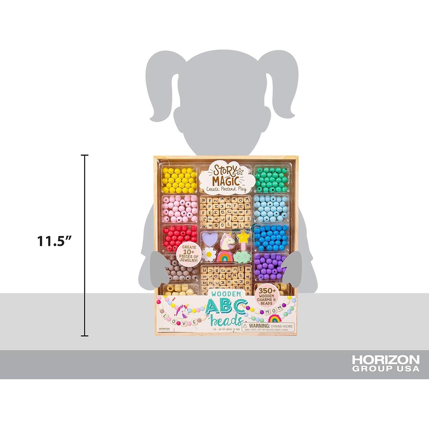 Kit de Joyería de Cuentas de Madera Story Magic - 386 Piezas