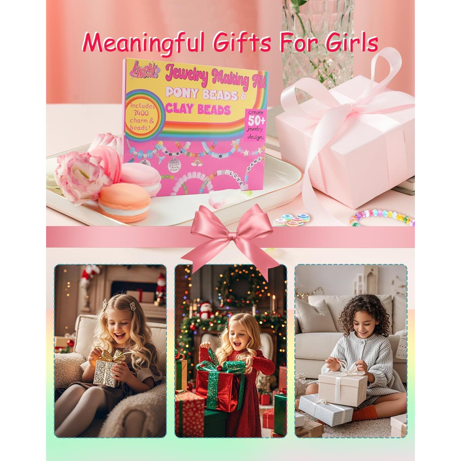 Kit de Fabricación de Pulseras LovelyMoon 3400 Piezas DIY