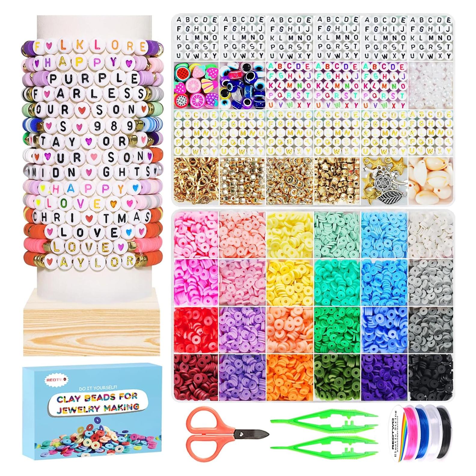 Kit de Pulseras de Amistad Redtwo - 7200 Piezas de Cuentas