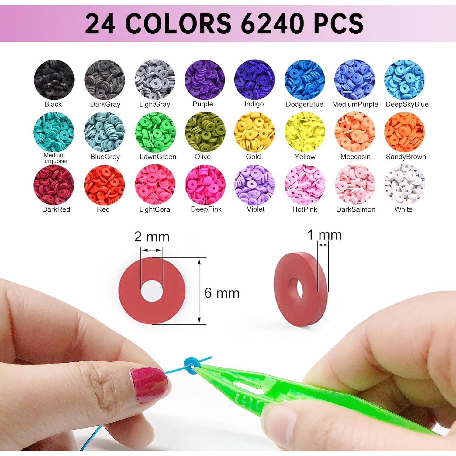 Kit de Pulseras de Amistad Redtwo - 7200 Piezas de Cuentas