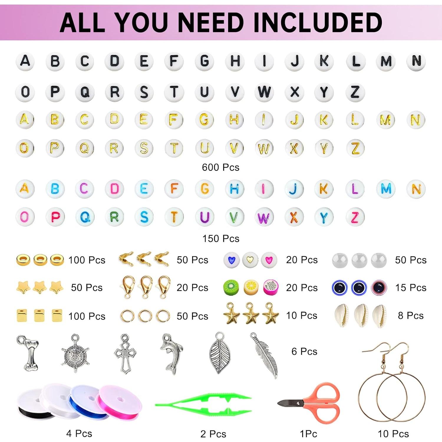 Kit de Pulseras de Amistad Redtwo - 7200 Piezas de Cuentas