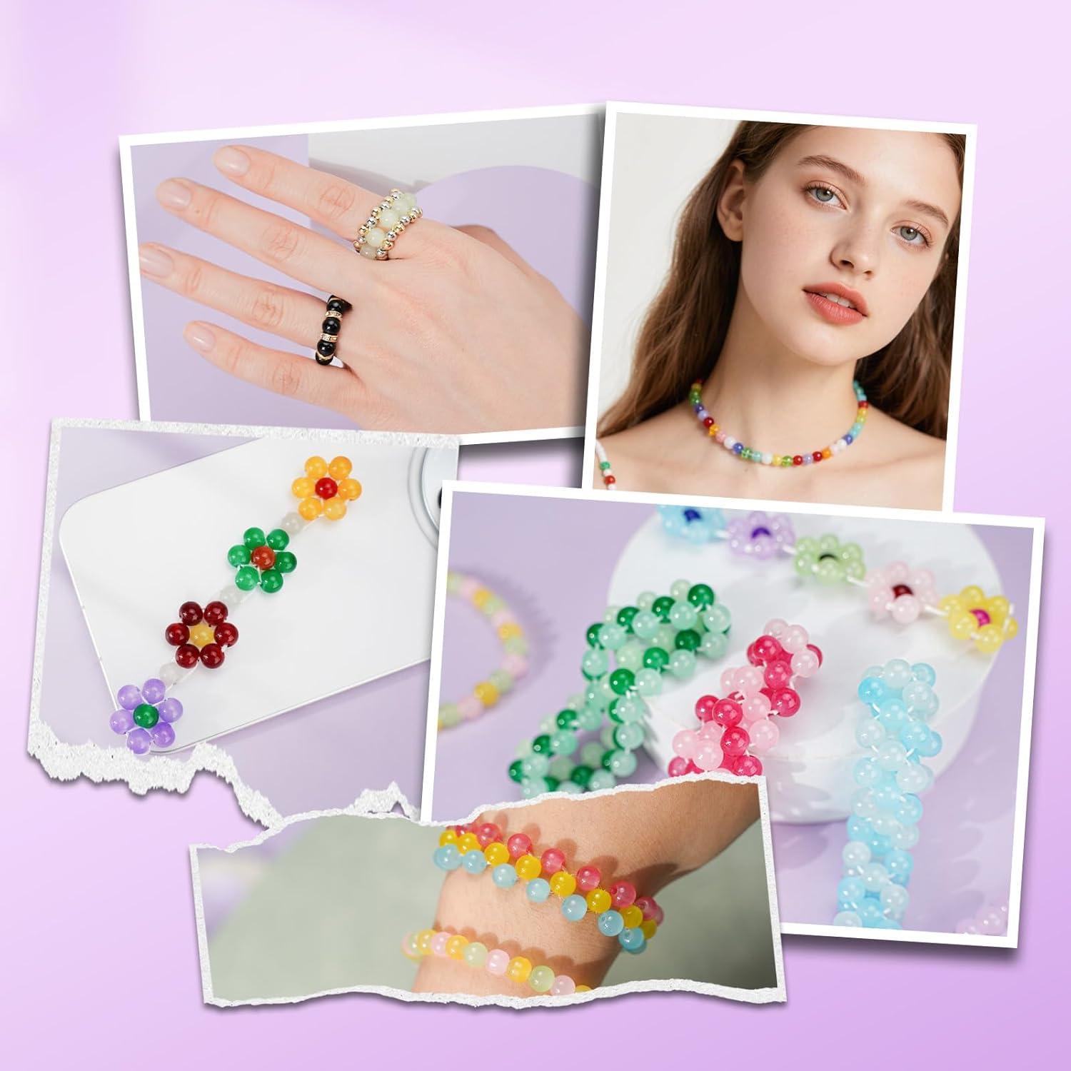 Kit de Cuentas de Vidrio Sunlode 1400pcs 6mm para Pulseras