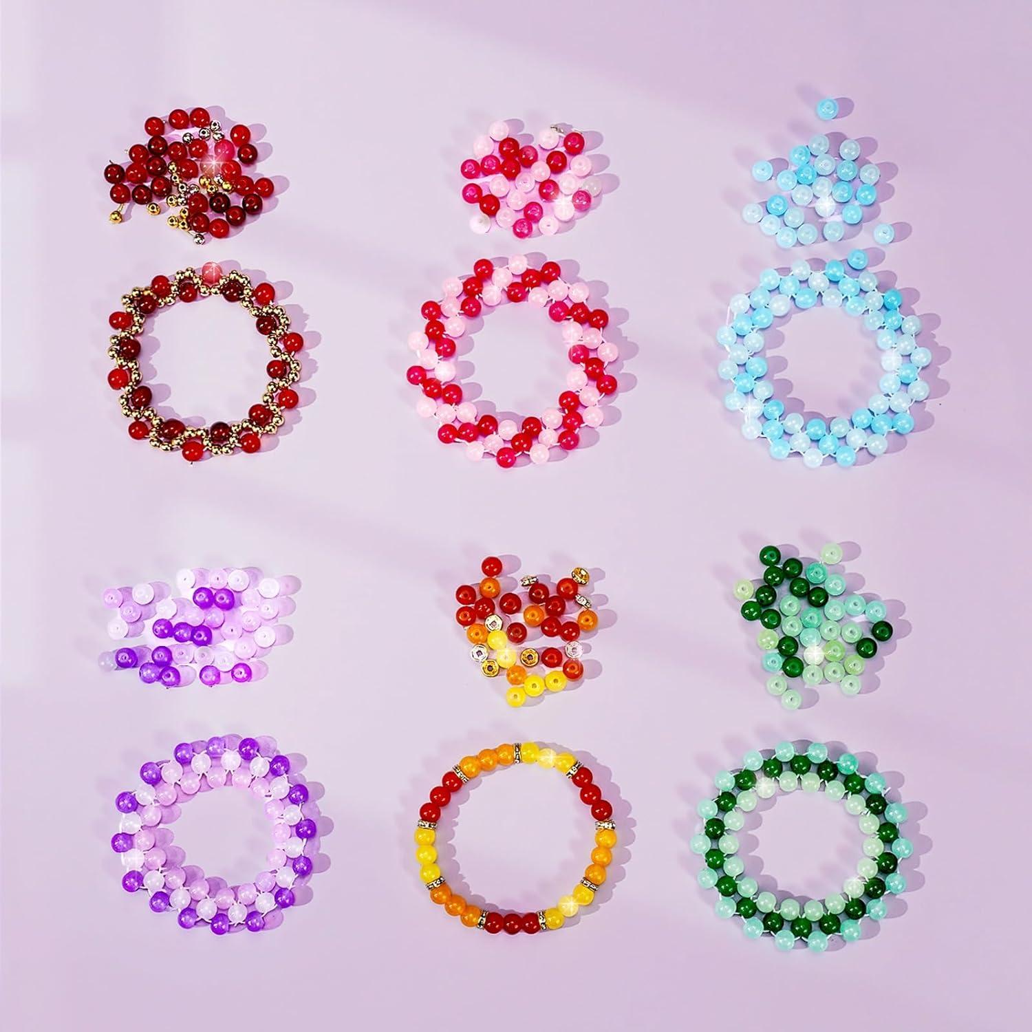 Kit de Cuentas de Vidrio Sunlode 1400pcs 6mm para Pulseras